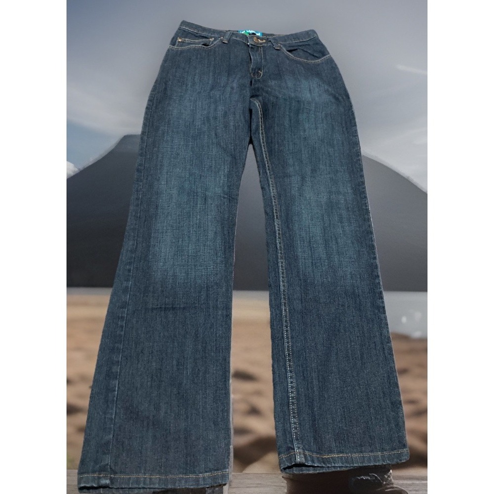 Lee Premium Select Jeans Boys 18R Dark Wash Straight Leg Stretch Denim 28x32